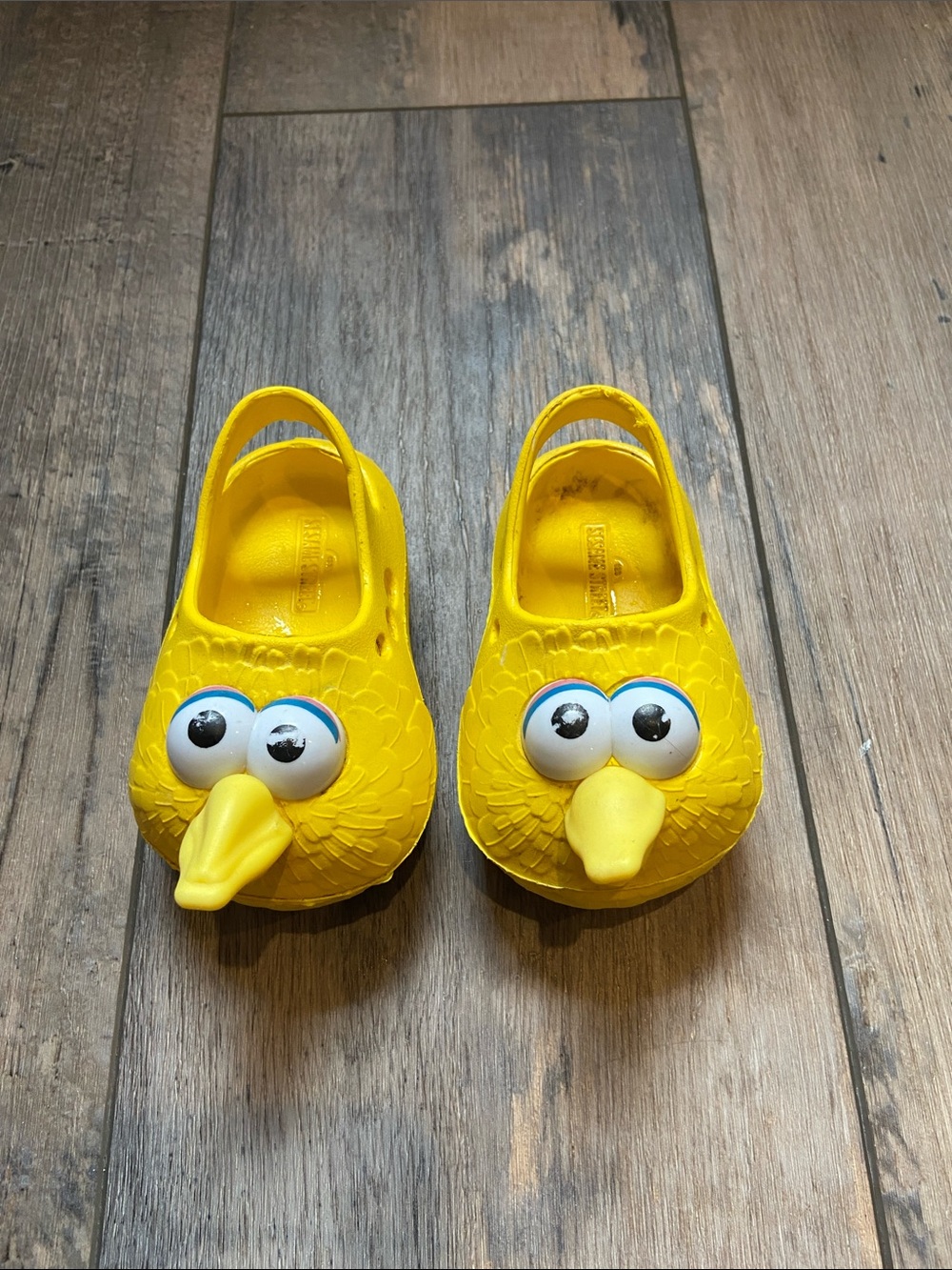 Sesame Street Yellow Big Bird Kids Clog Sandals
